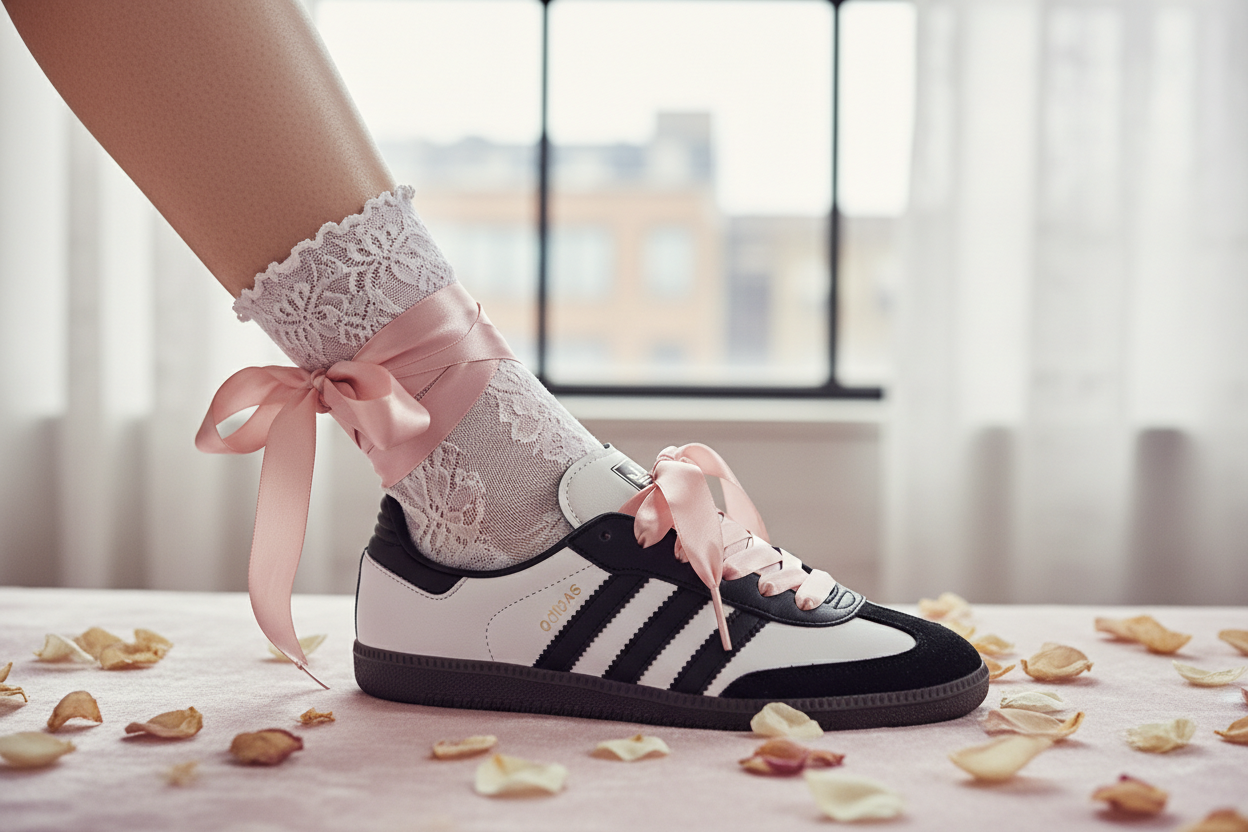 Die Ästhetik des Stilbruchs: Wie der Adidas Samba Jane als Mary-Jane-Sneaker-Hybrid die Modewelt verzaubert