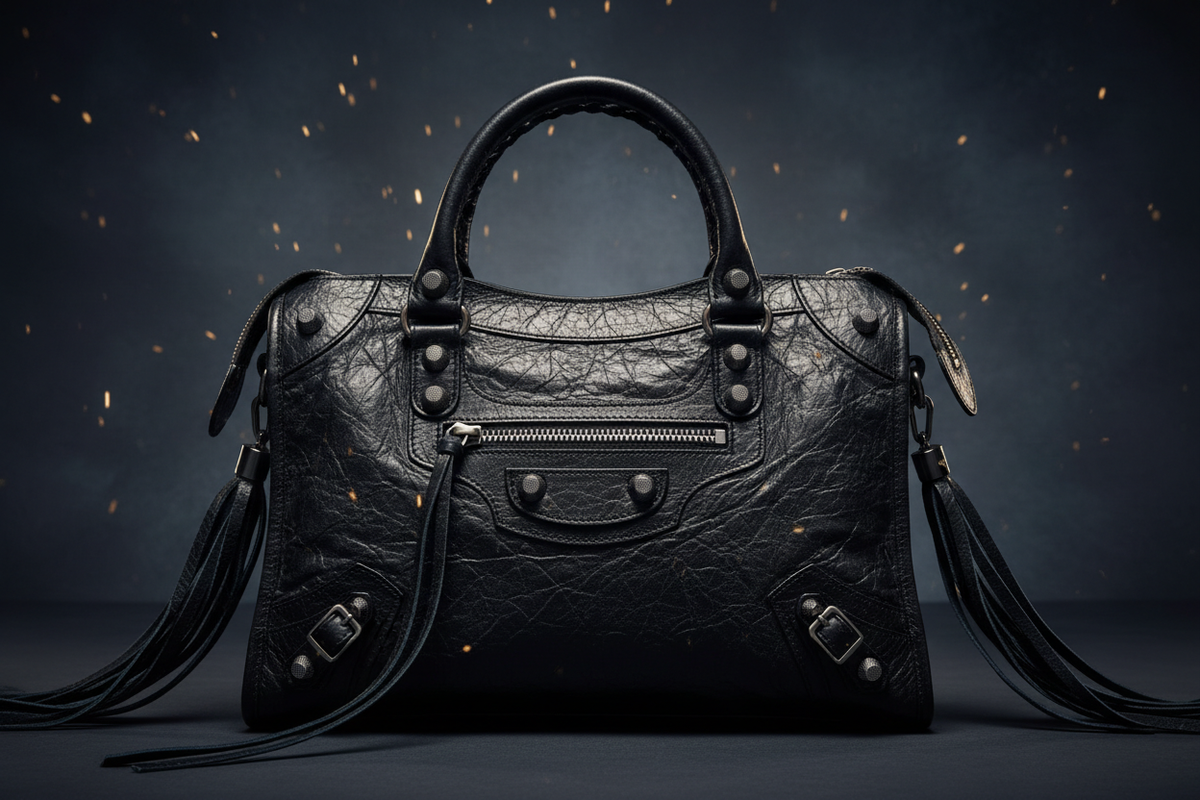 Das Comeback einer Kult-Ikone: Balenciaga „Le City“ – Wie Vintage-Leder & Nieten-Fransen die Y2K-Ästhetik neu definieren