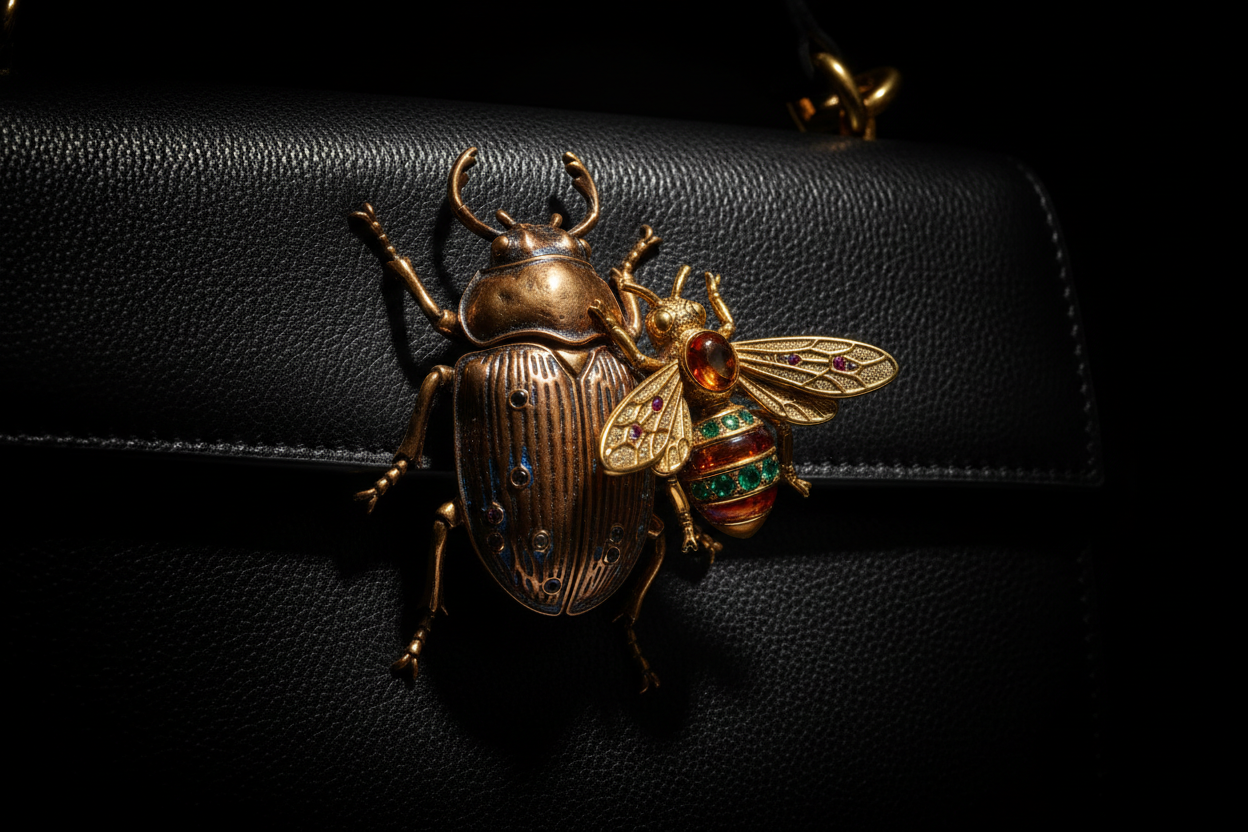 Skulpturale Hardware & Juwelen-Verschlüsse: Wie Loewe und Dior mit 3D-Insekten und Metallkunst die Luxus-Laufstege revolutionieren