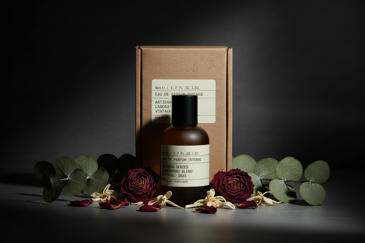 Perfume Banner with Florals